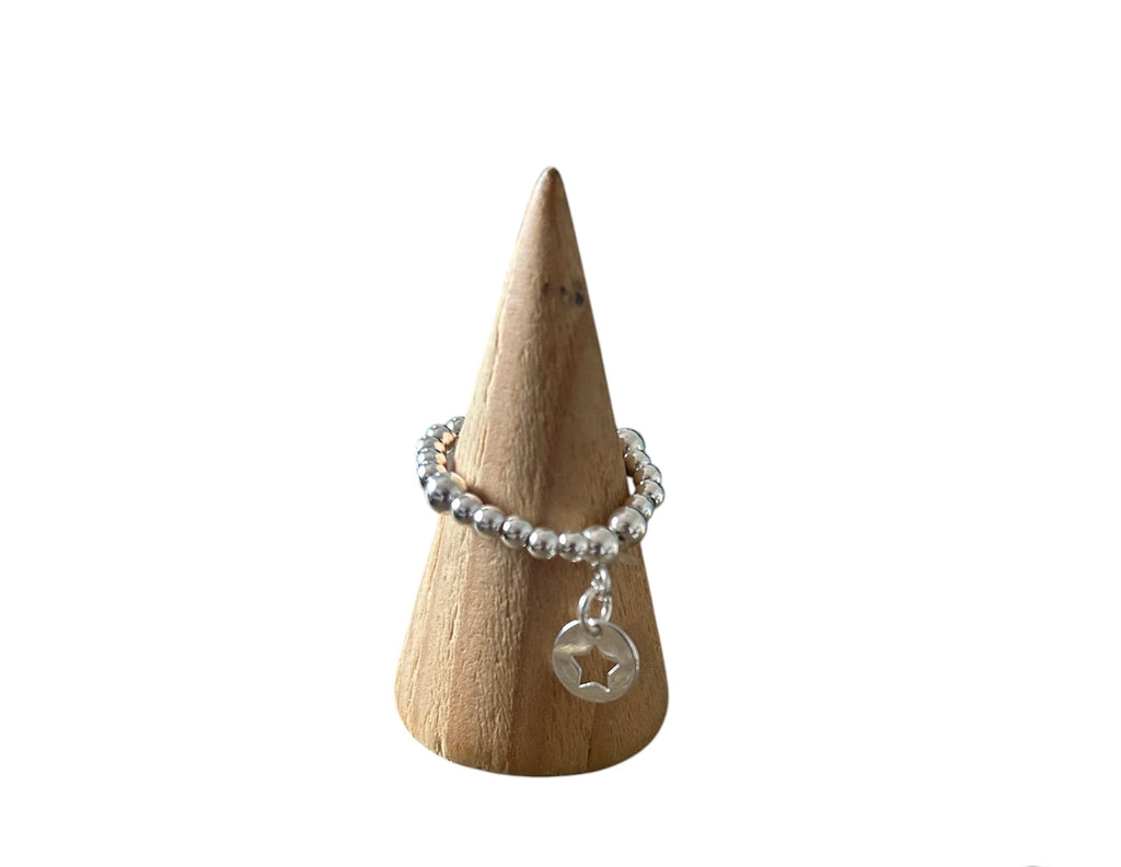 Sterling Silver Beaded Ring