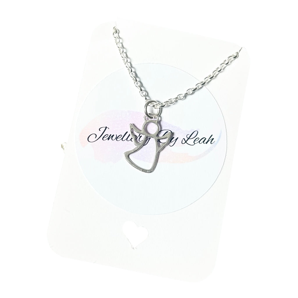 Sterling Silver Guardian Angel Necklace