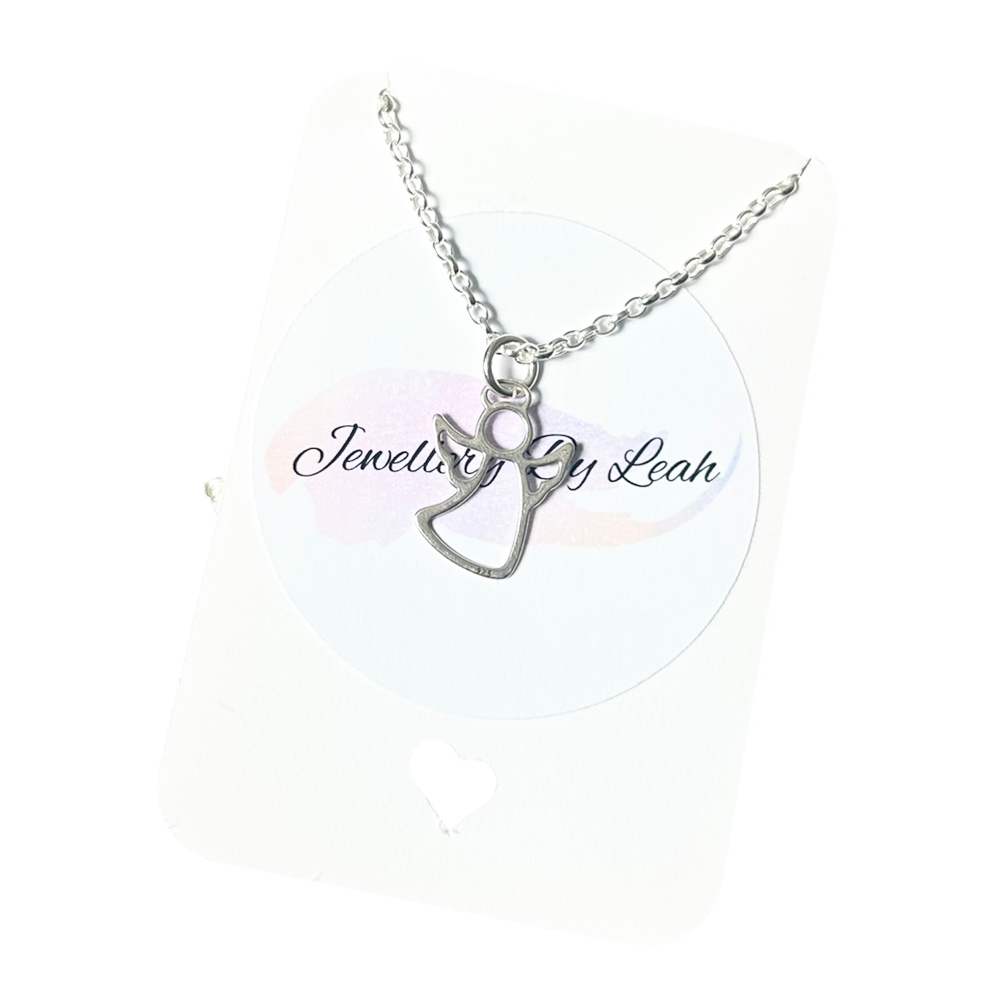 Sterling Silver Guardian Angel Necklace