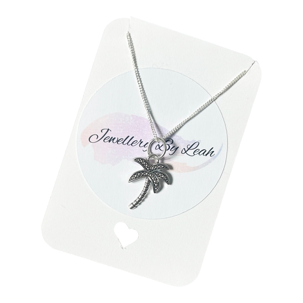 Sterling Silver Palm Tree Necklace