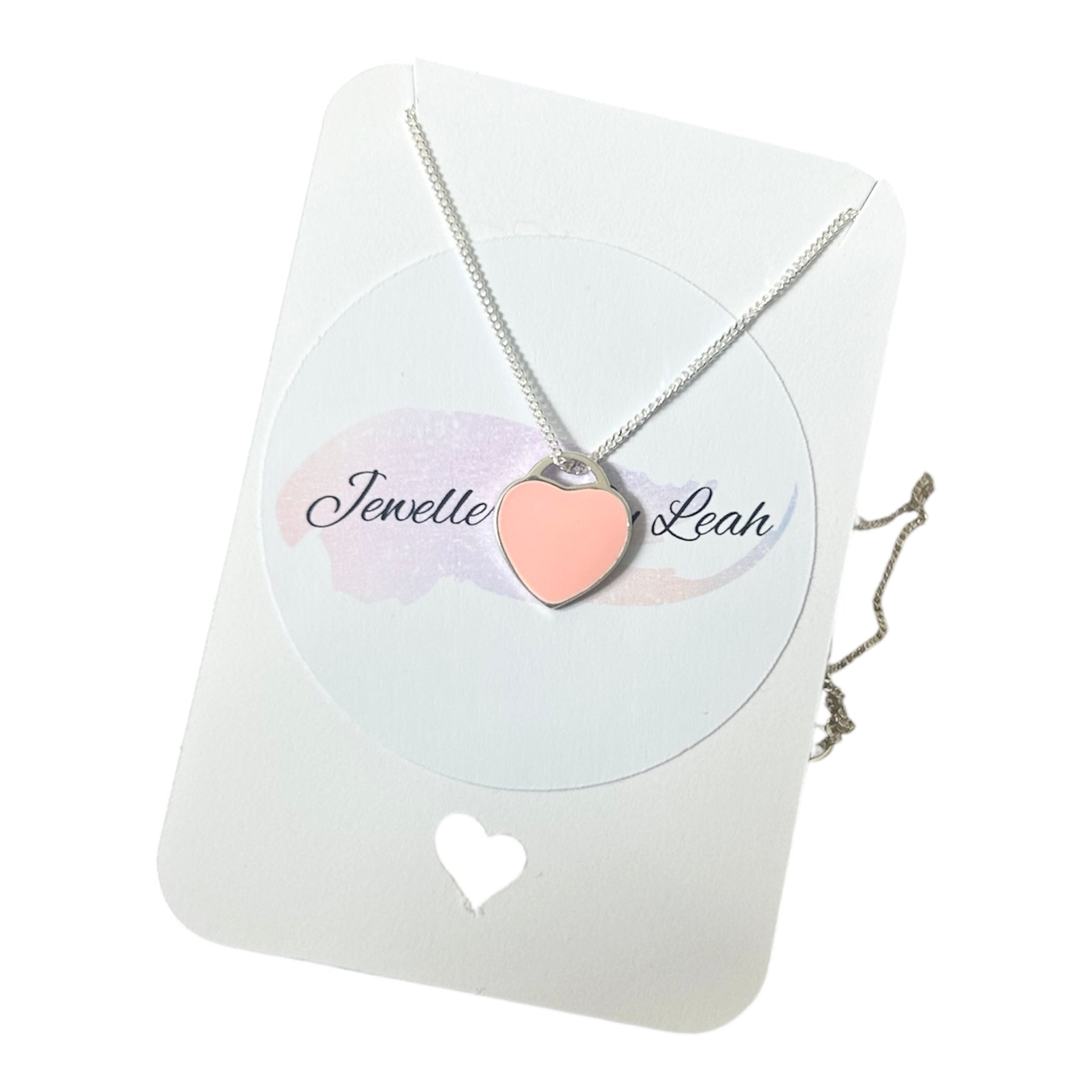 Sterling Silver Love Heart Necklace, Gift, Sweet 16, Prom