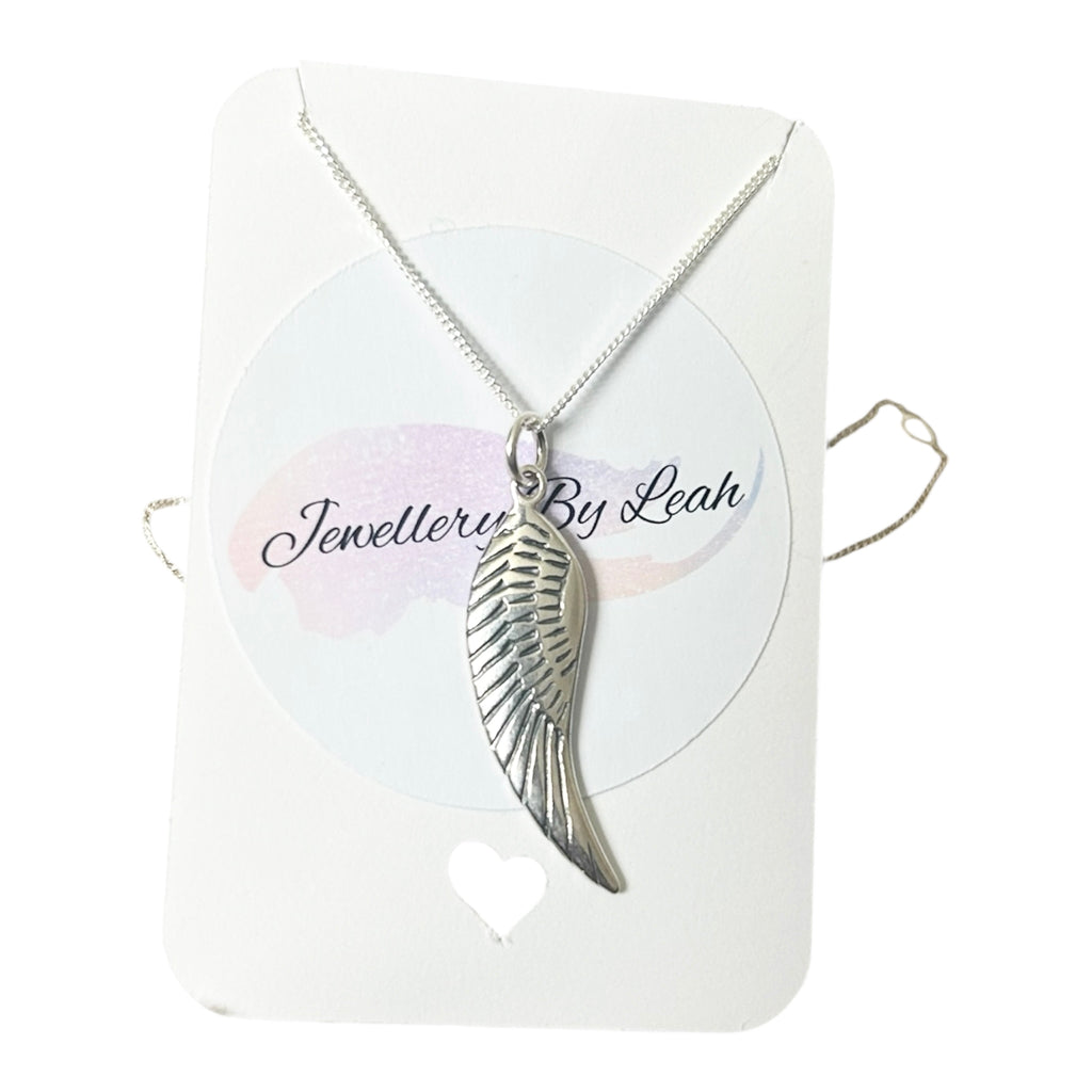 Sterling Silver Angel Wing Necklace