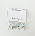 Wine Glass Charms with Coloured Beads – Set of 6 Reusable Wine Glass Markers for Parties