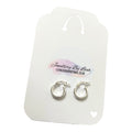 Sterling Silver Huggie Style Hoop Earrings, Gift, Keepsake