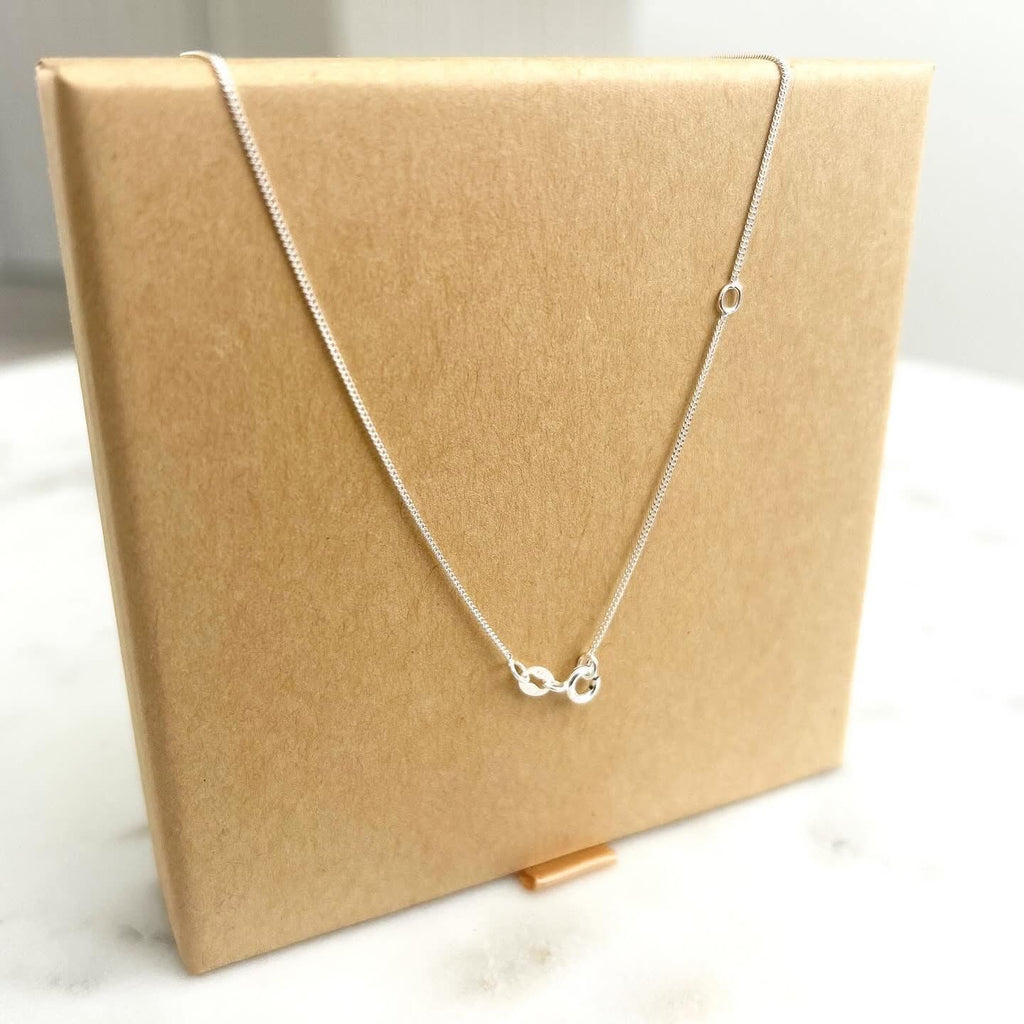 Sterling Silver T-Bar Necklace, Gift, Keepsake