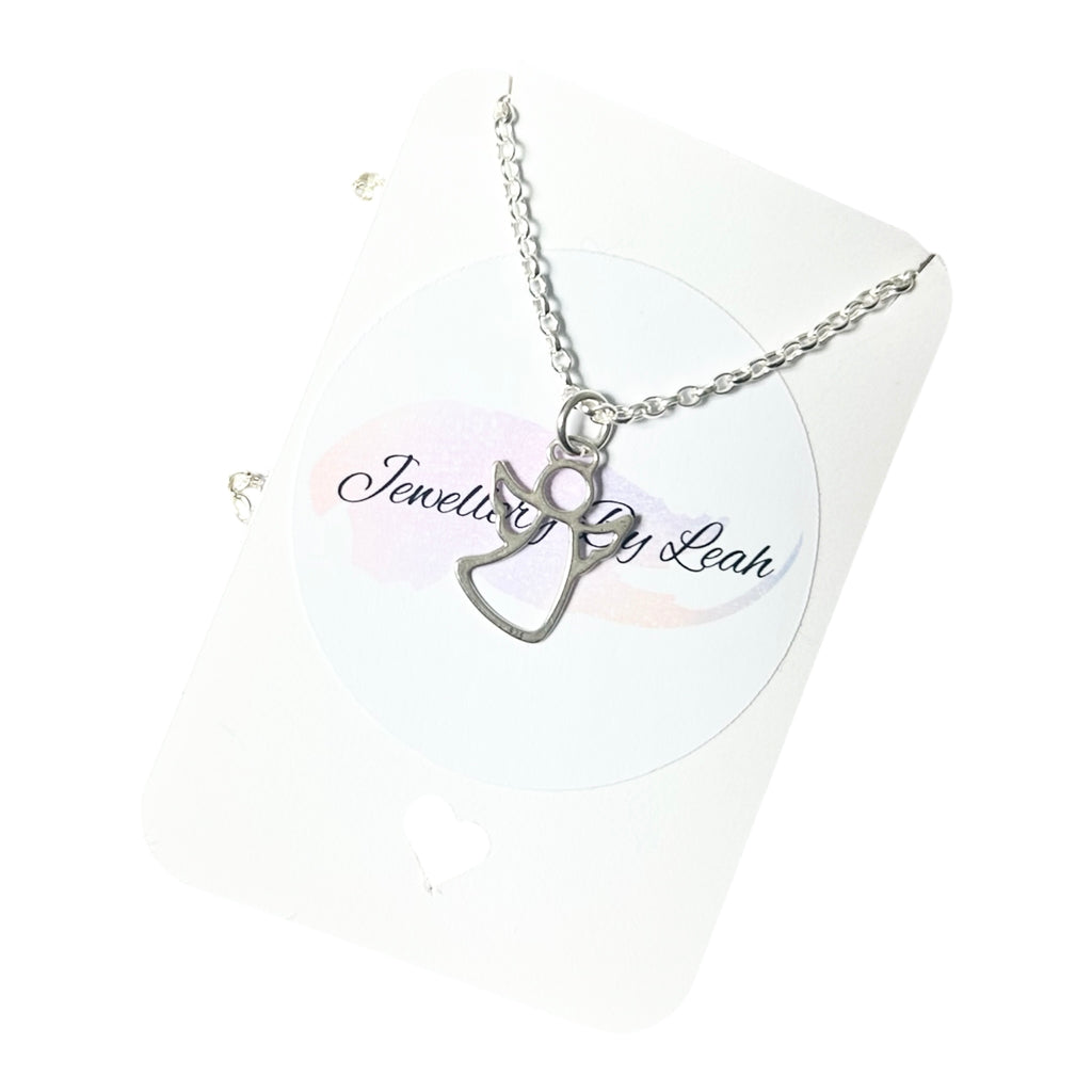 Sterling Silver Guardian Angel Necklace