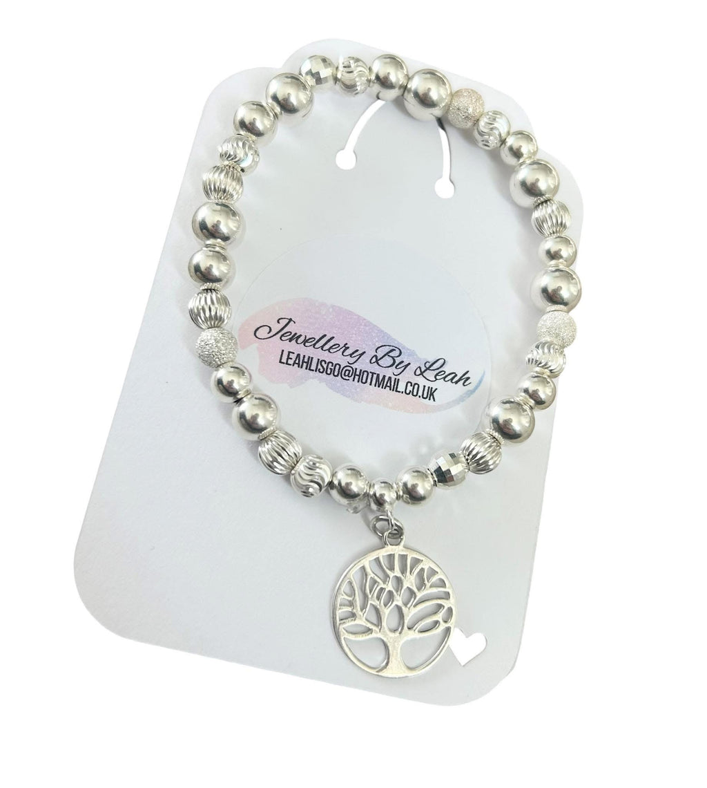 Sterling Silver Chunky Tree of Life Bracelet