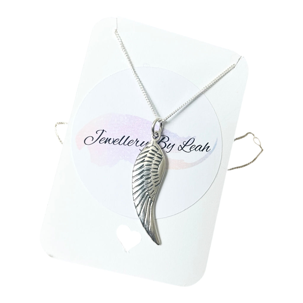 Sterling Silver Angel Wing Necklace