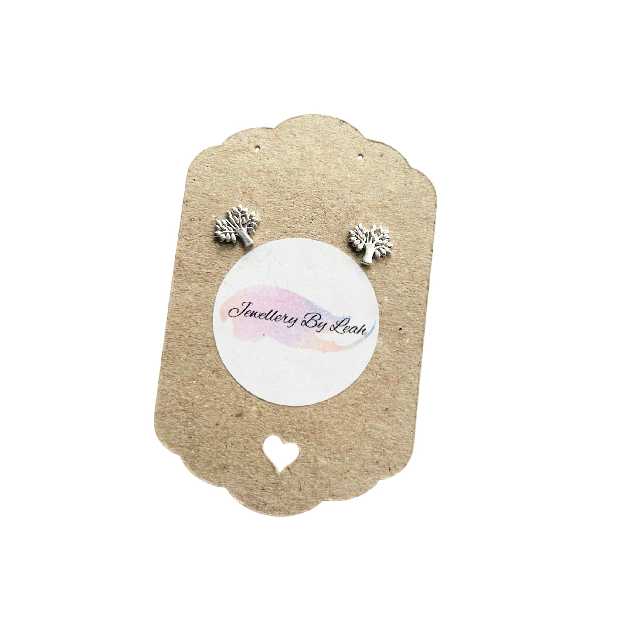 Sterling Silver Tree of Life Stud Earrings