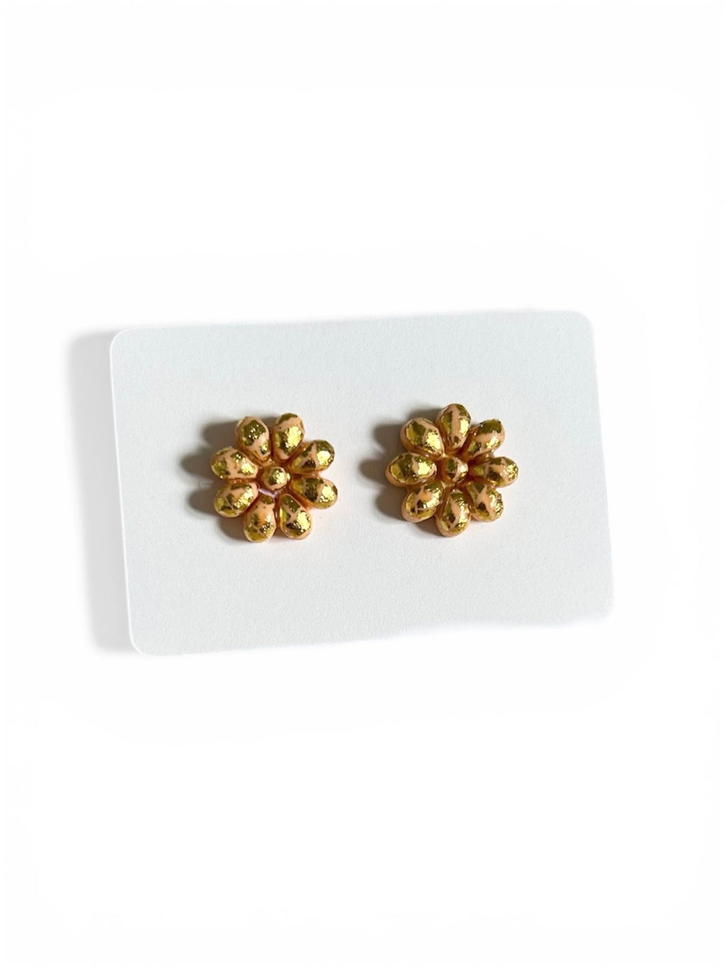 Polymer Clay Daisy Stud Earrings, Lightweight Flower Studs