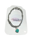 Handmade .925 Sterling Silver Beaded Love Heart Bracelet, Meaningful Gift for Her